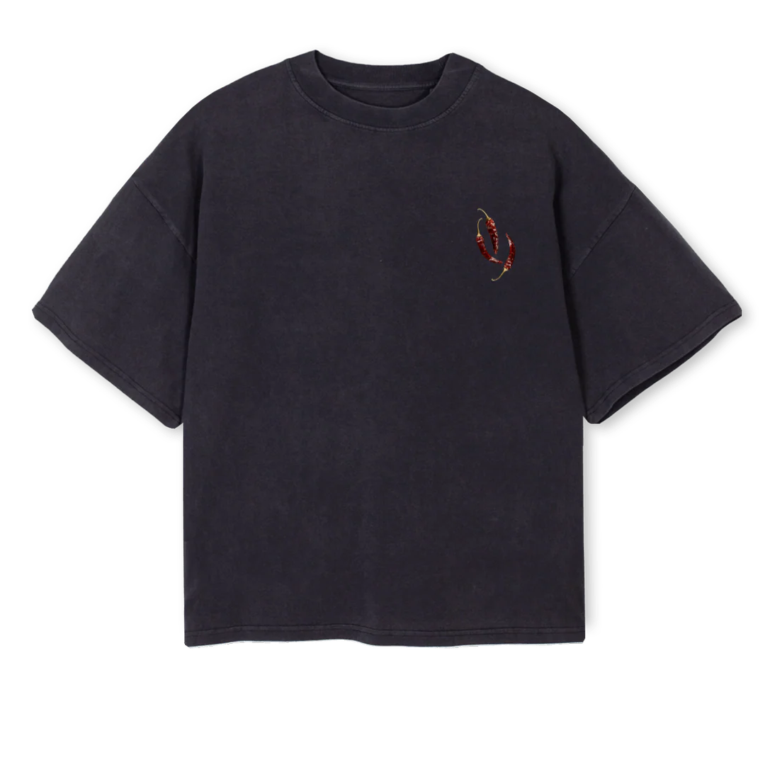 SAMPLESPICY Vintage Black Oversized Boxy Tee.