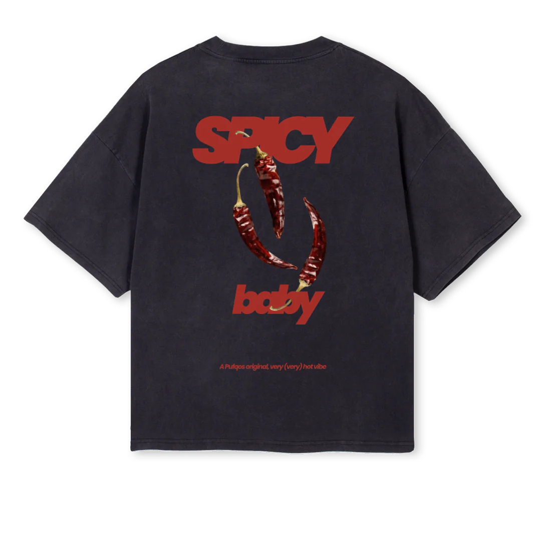 SAMPLESPICYVTWO Vintage Black Oversized Boxy Tee. - Image 2