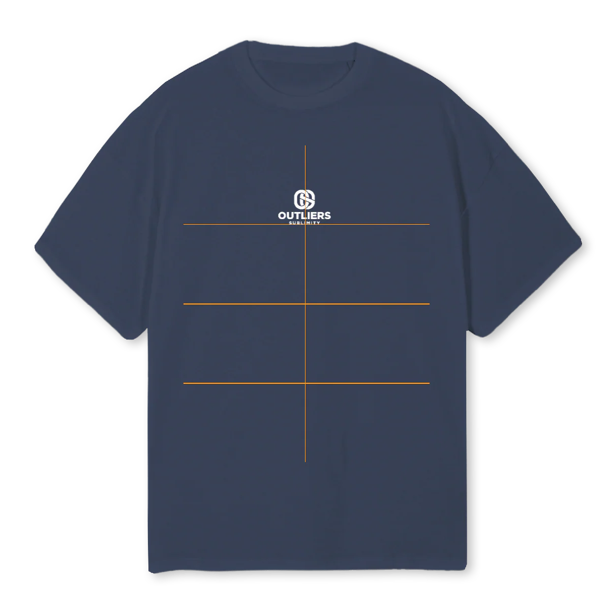 SAMPLETEENB Navy Blue Oversized Tee.