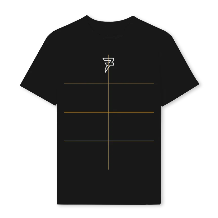 SAMPLETEETHREE Black Regular Tee.