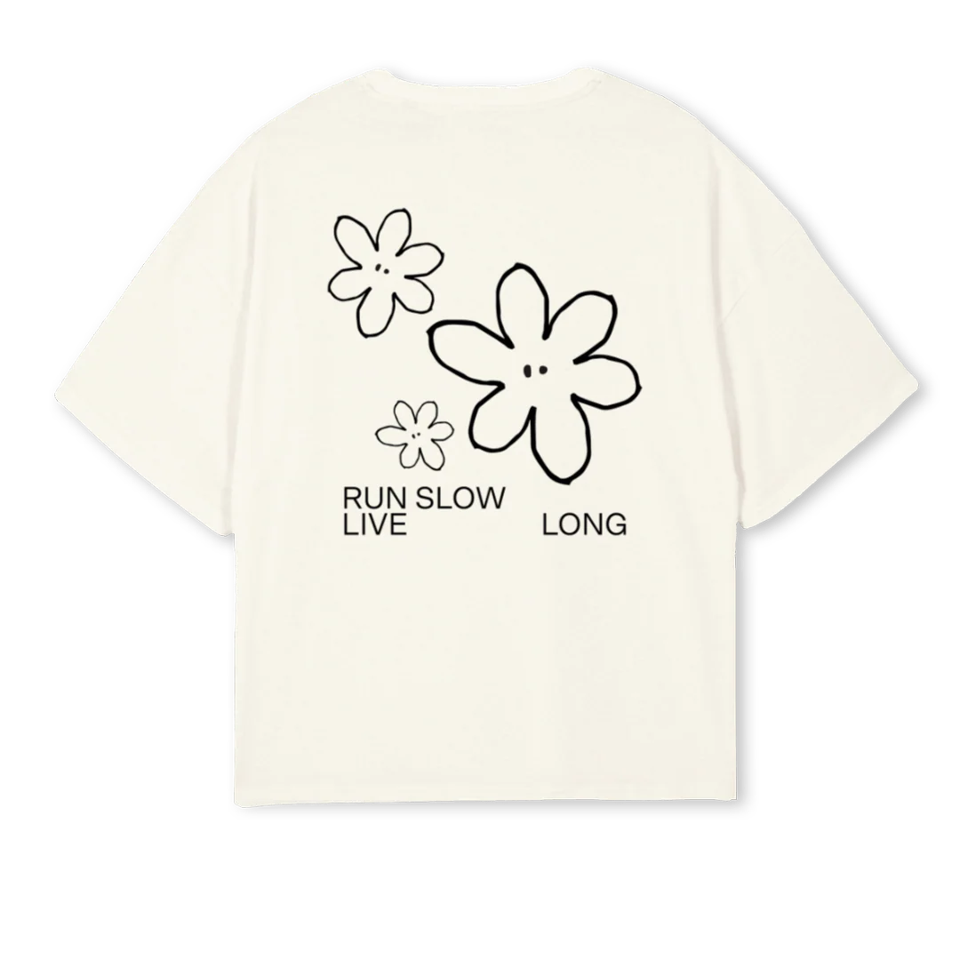 SAMPLWHITETWO Cream Oversized Boxy Tee. - Image 2
