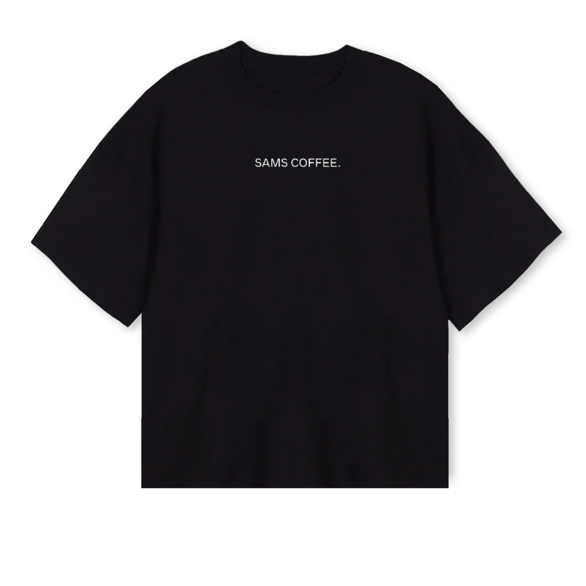 SAMS Black Oversized Boxy Tee.