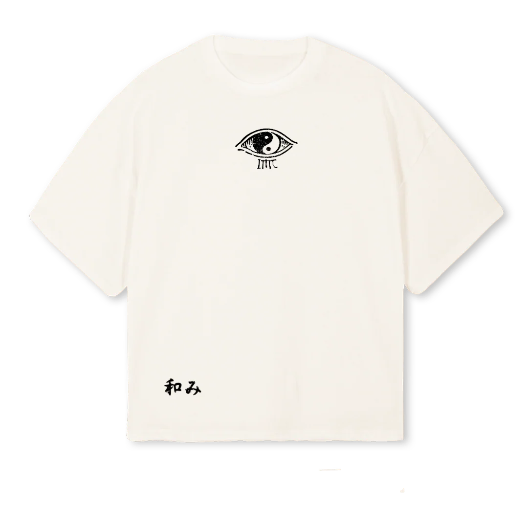 SAMURAIBLOSSOM Vintage White Oversized Boxy Tee.