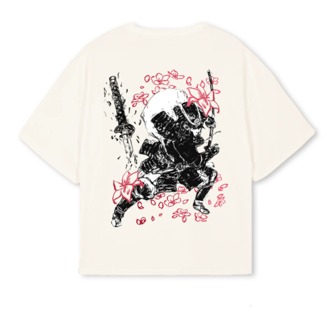 SAMURAIBLOSSOM Vintage White Oversized Boxy Tee. - Image 2
