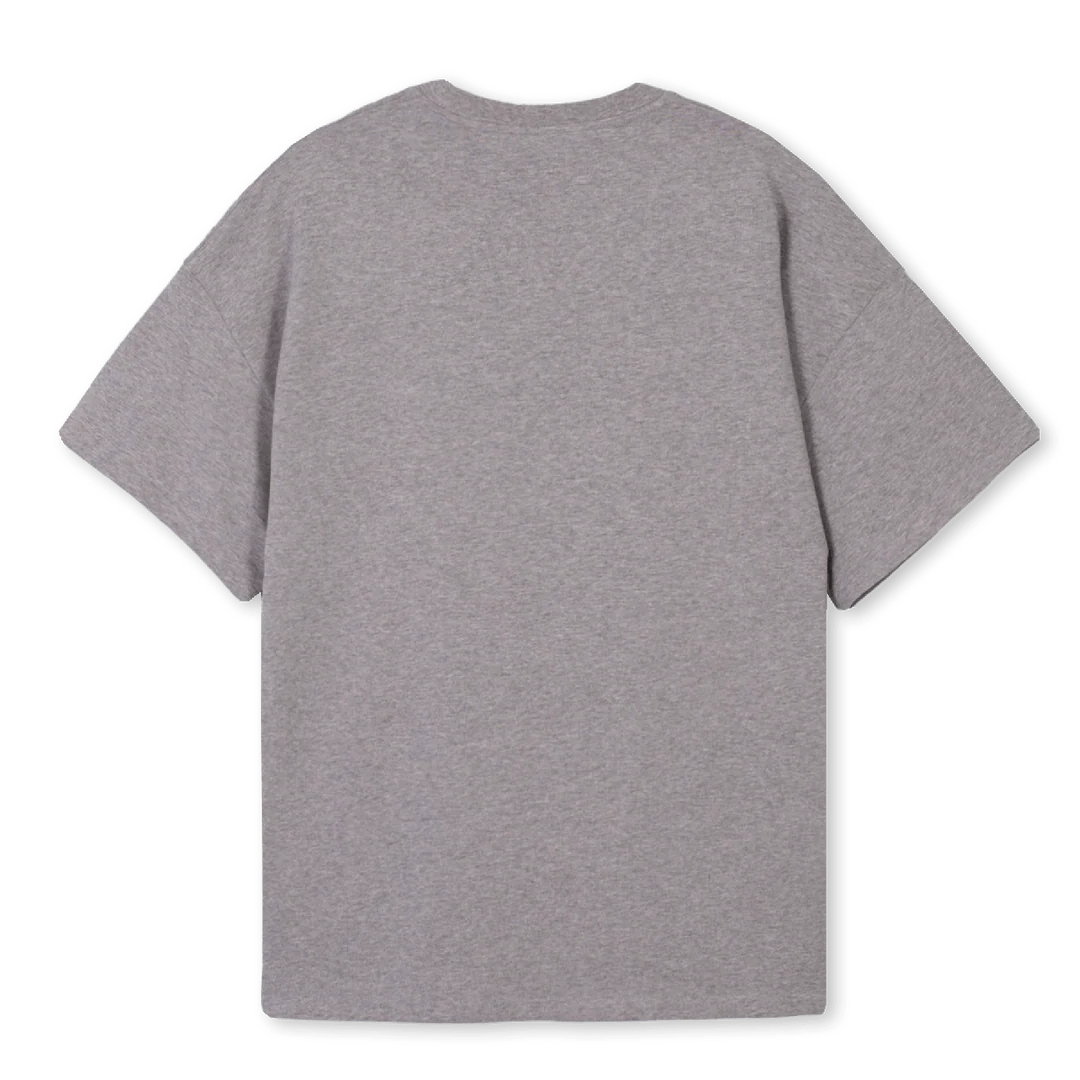 SAMURAIONE Grey Marl Oversized Tee. - Image 2