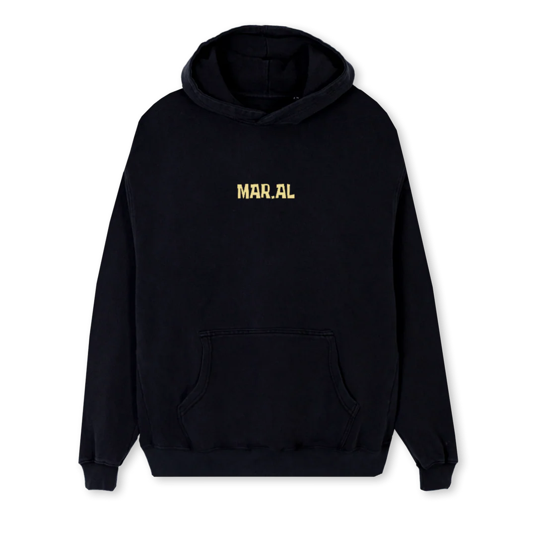 SANBIASE Black Regular Hoodie.