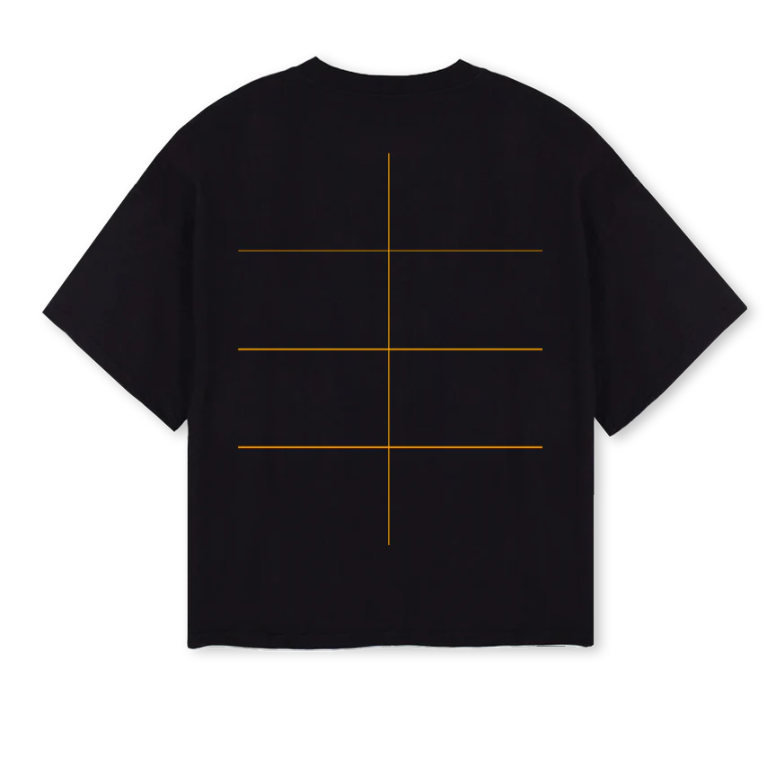 SANSEBLACKTEE Black Oversized Boxy Tee. - Image 2