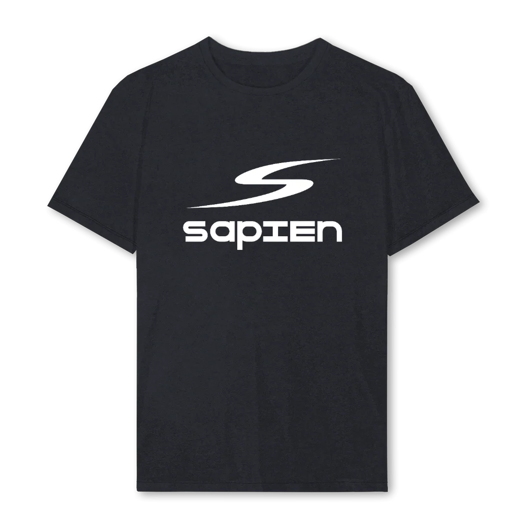 SAPIENTEE Vintage Black Regular Tee.