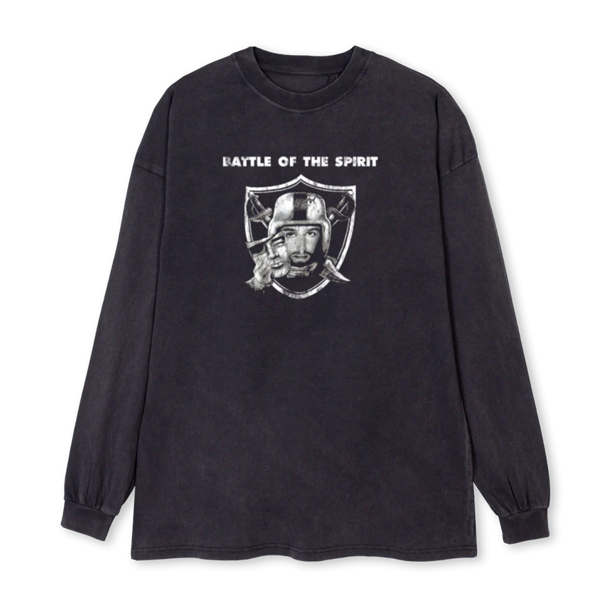 SAPRO Vintage Black Oversized LS Tee.