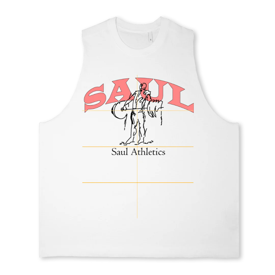 SAUL ATH VEST WHT Bright White Oversized Vest.