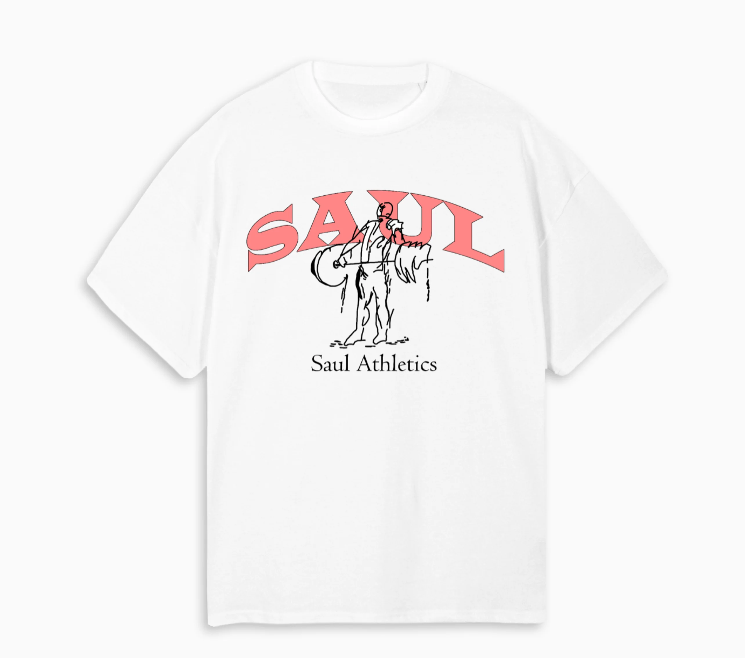 SAUL ATH WHITE White Oversized Tee.