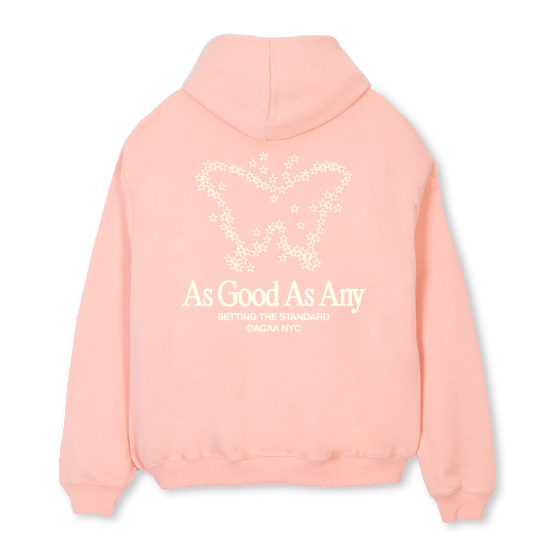 AGAACOSMICBUTTERFLY_PC  Pink Clay Oversized Hoodie. - Image 2