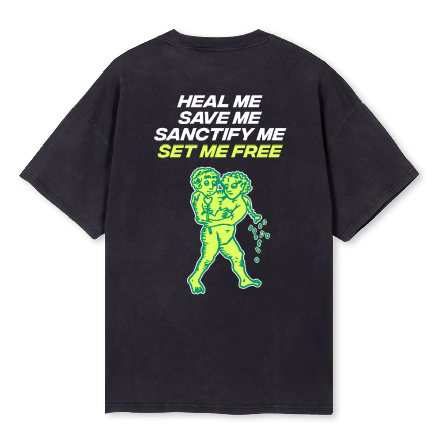 SAV Vintage Black Oversized Tee. - Image 2