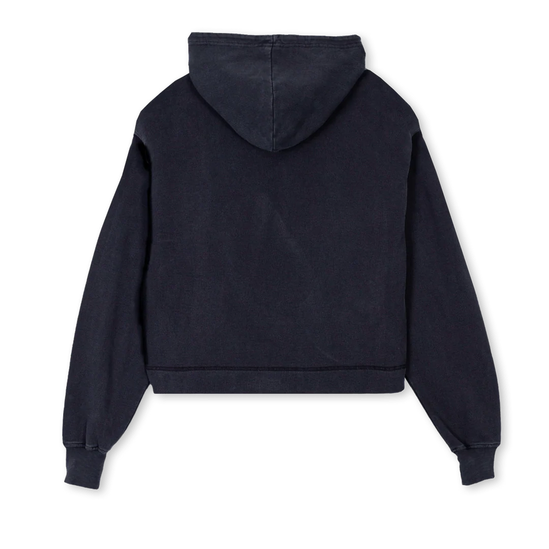 SB2 Vintage Black Cropped Hoodie. - Image 2