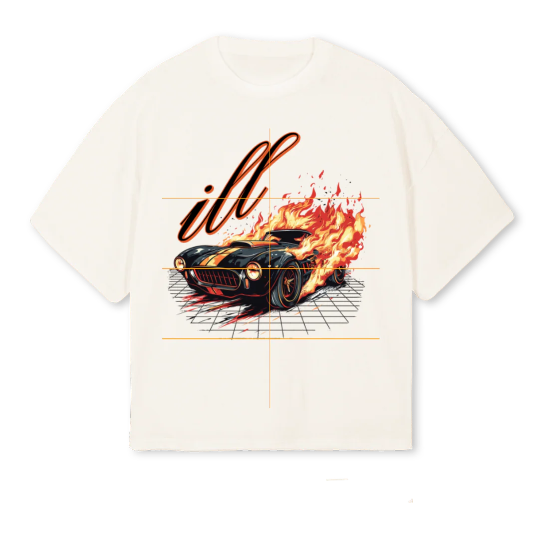 SBRN Vintage White Oversized Boxy Tee.
