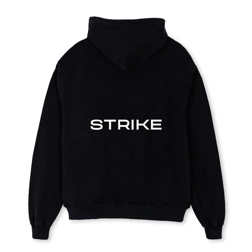 SC Black Oversized Zipped Hoodie. - Image 2