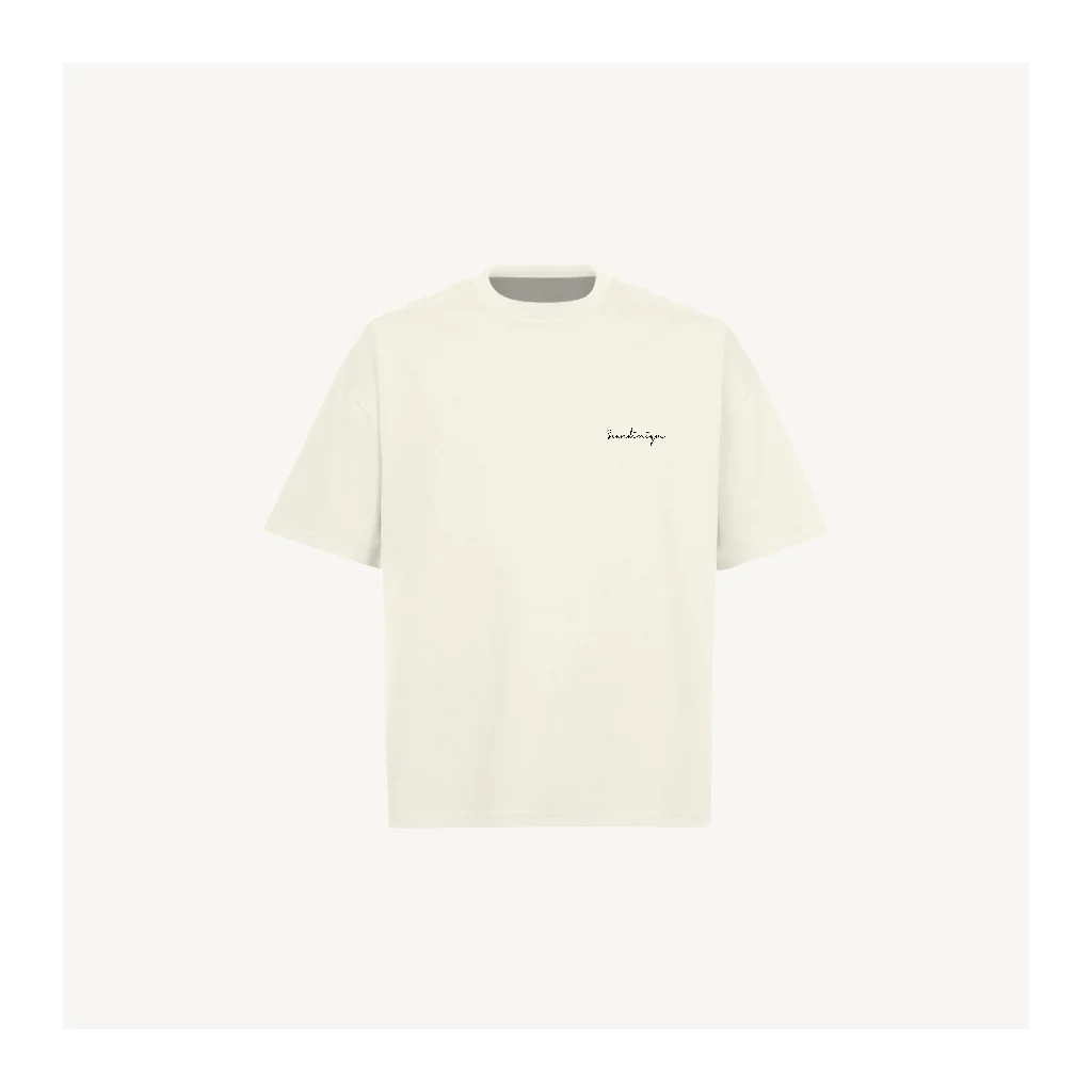 scandi19 Vintage White Oversized Boxy Tee.