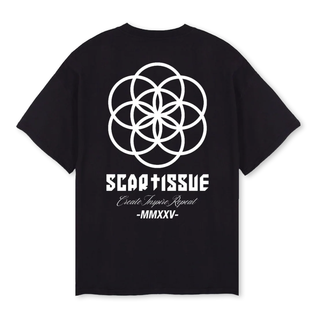 SCARTISSUE OS CORE Black Oversized Tee. - Image 2
