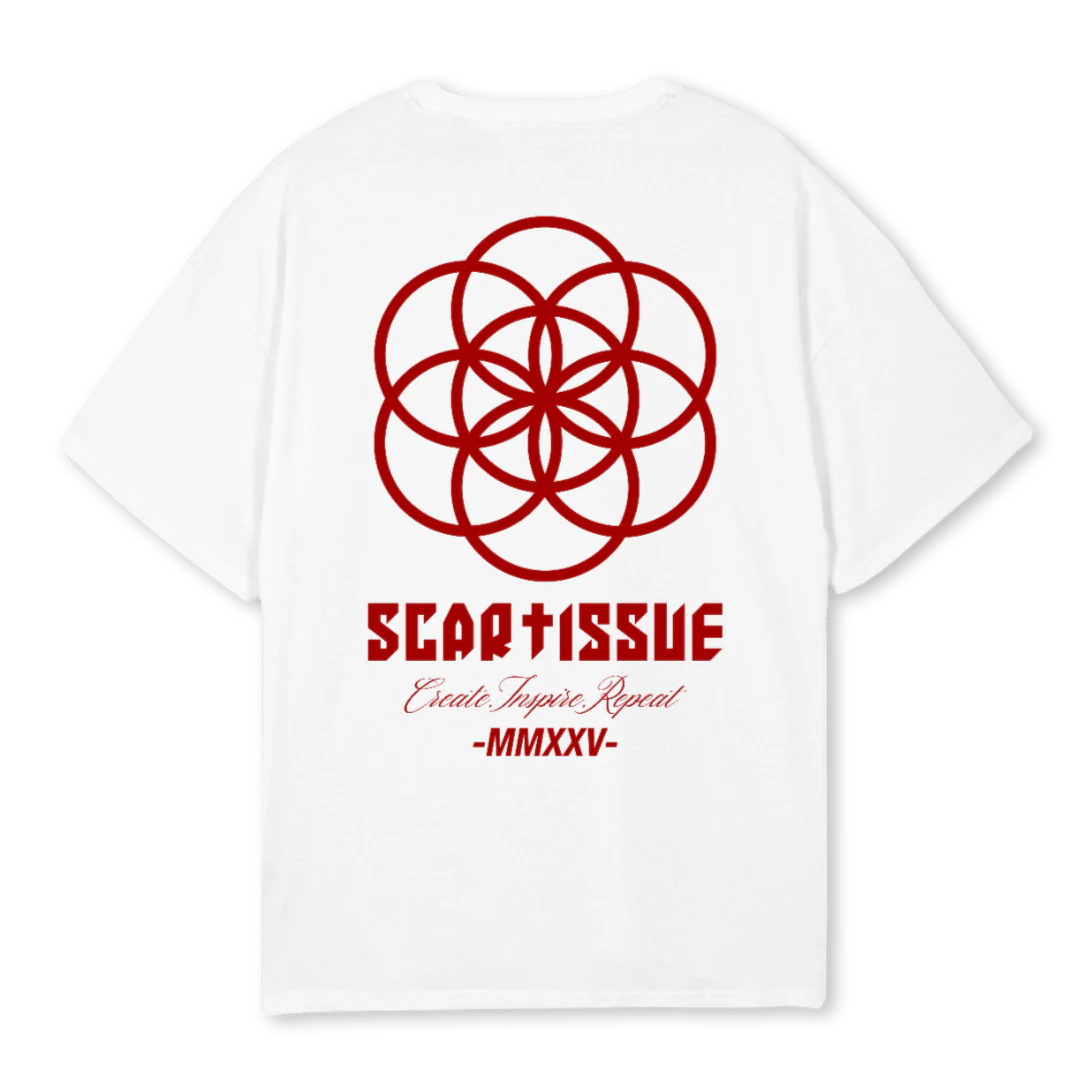 SCARTISSUE OS DR_TEE White Oversized Tee. - Image 2