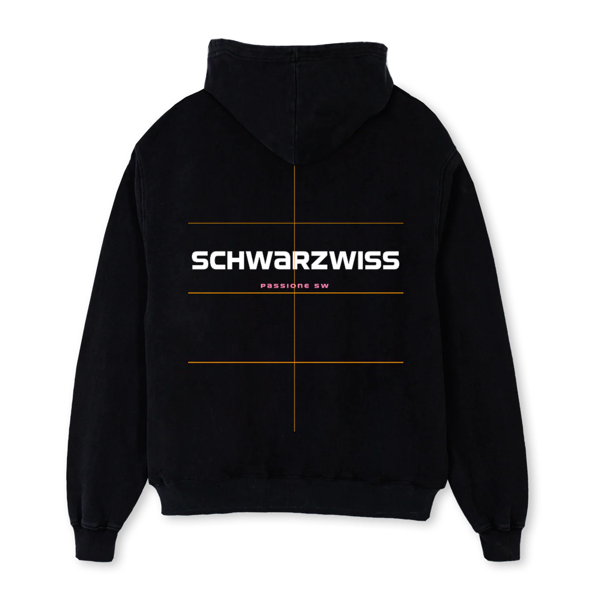 SCHWARZWISS Black Oversized Hoodie. - Image 2
