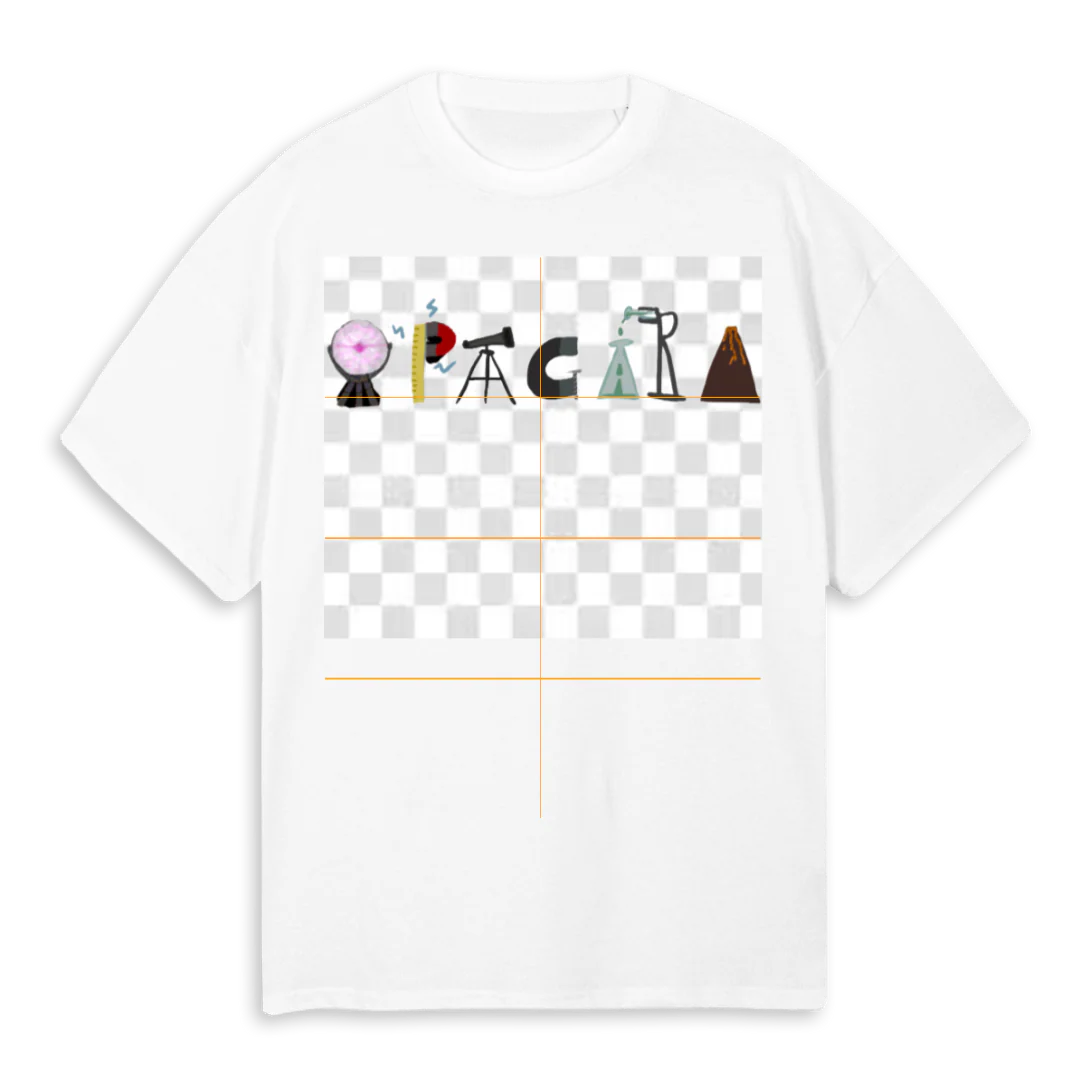 SCIENCECLASS White Oversized Tee.