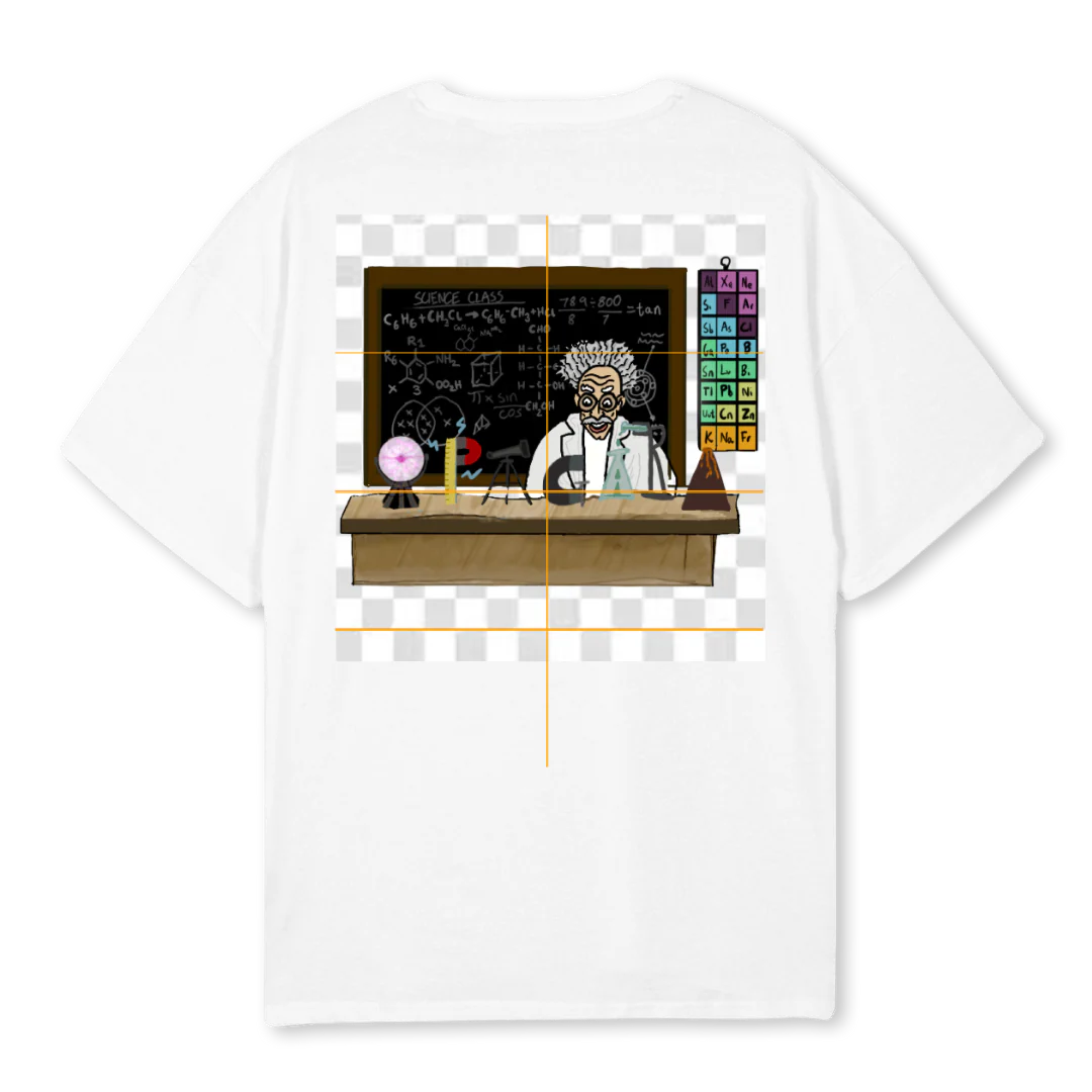 SCIENCECLASS White Oversized Tee. - Image 2