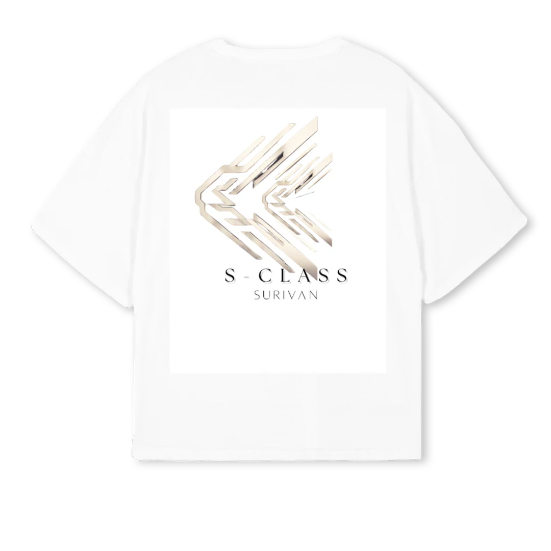 SCLASSTEELOGO White Oversized Boxy Tee. - Image 2