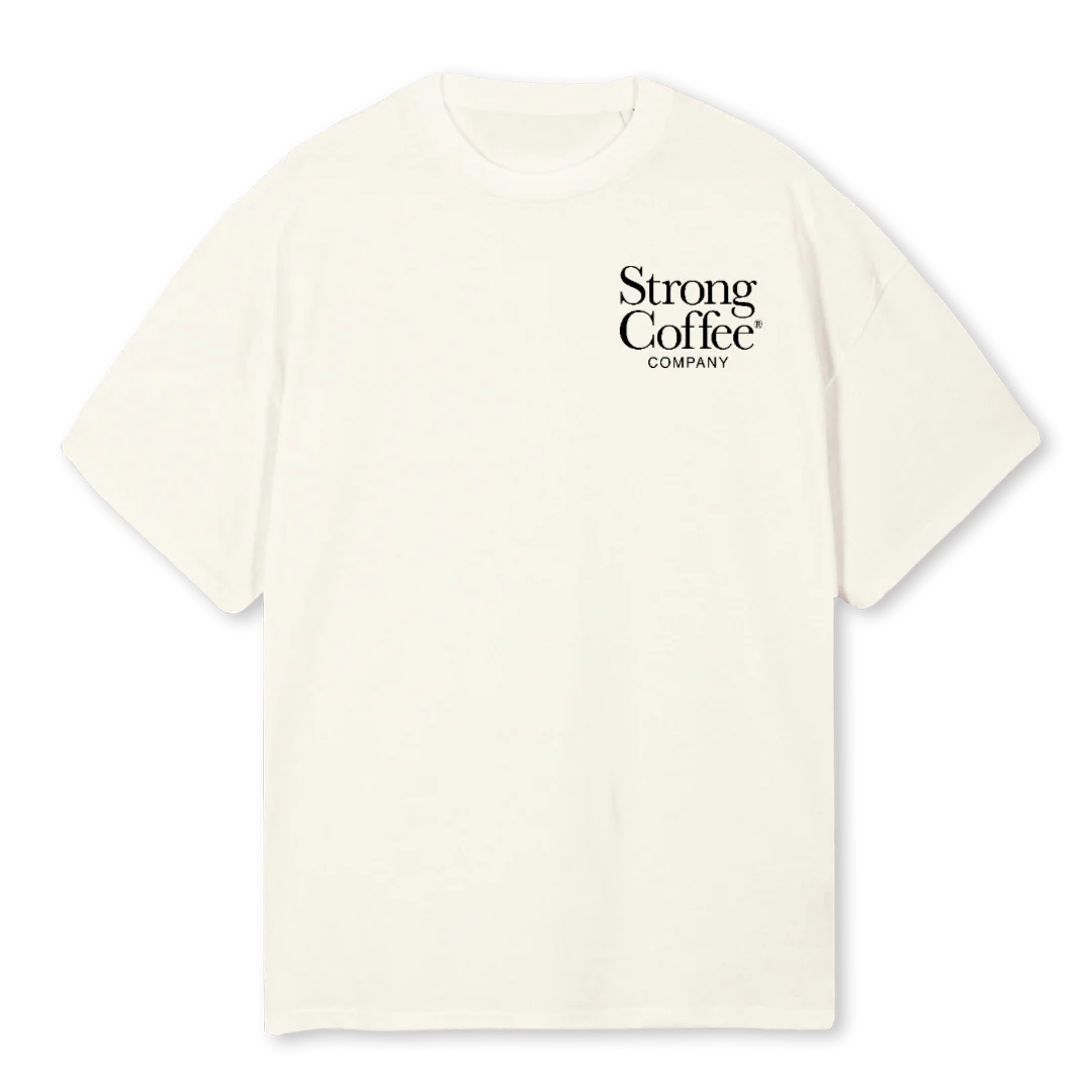 SCOFFEE Cream Oversized Tee.