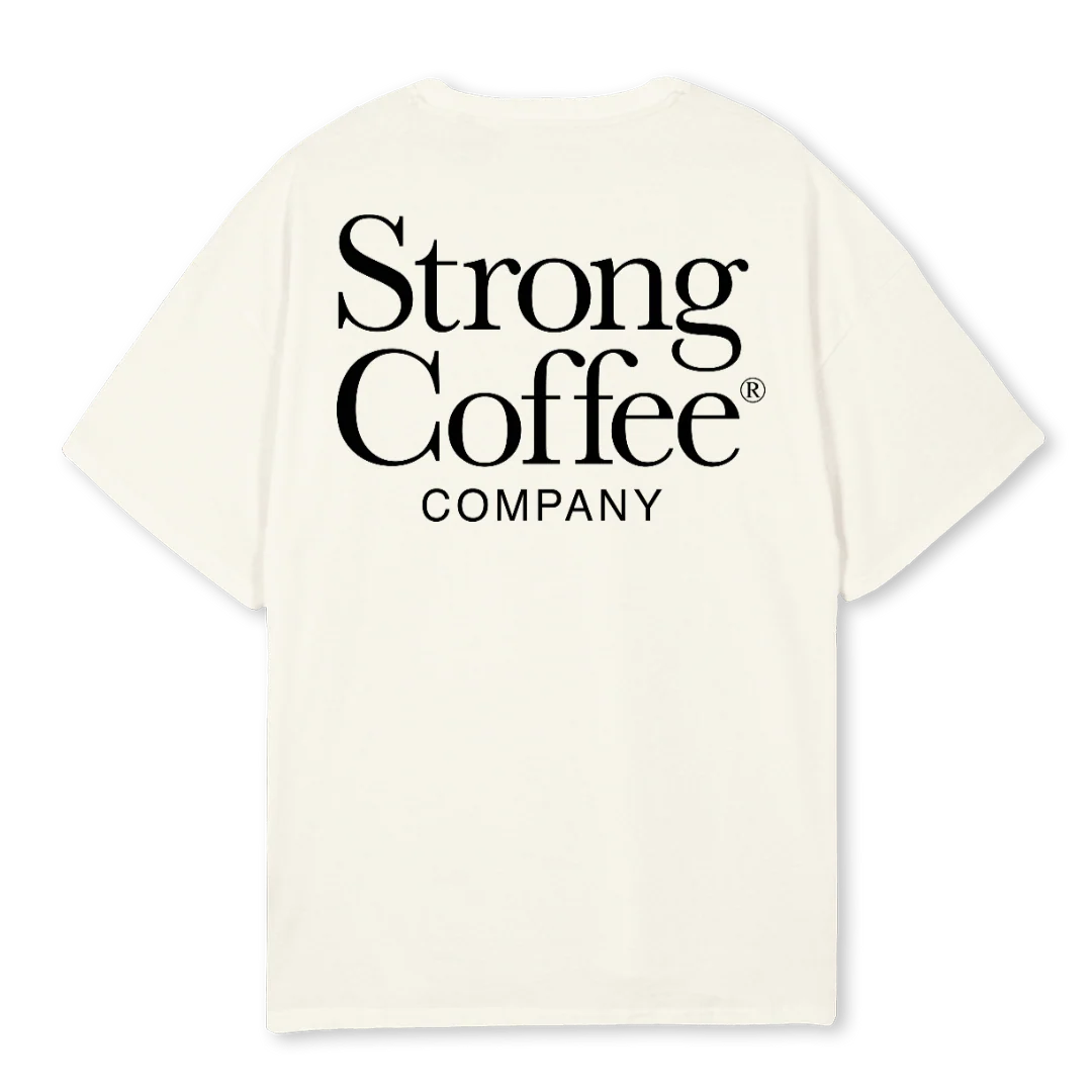 SCOFFEE Cream Oversized Tee. - Image 2