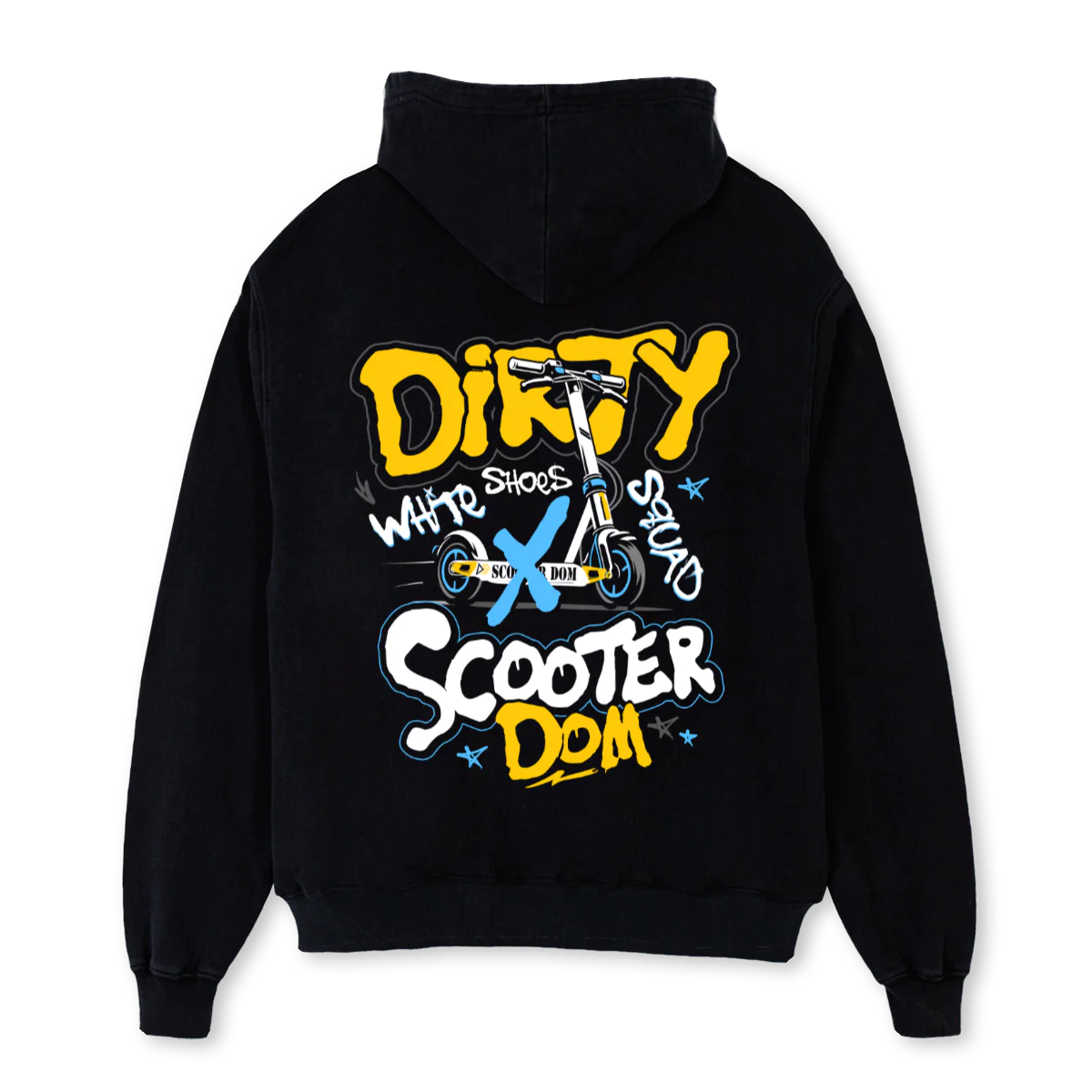 SCOOTERDOMONE Black Oversized Hoodie. - Image 2