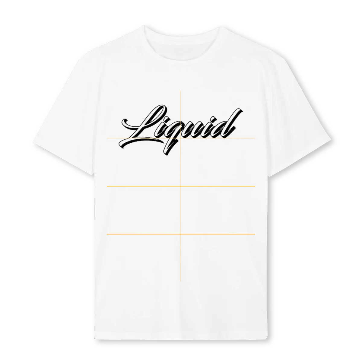 SCRIPT White Regular Tee.
