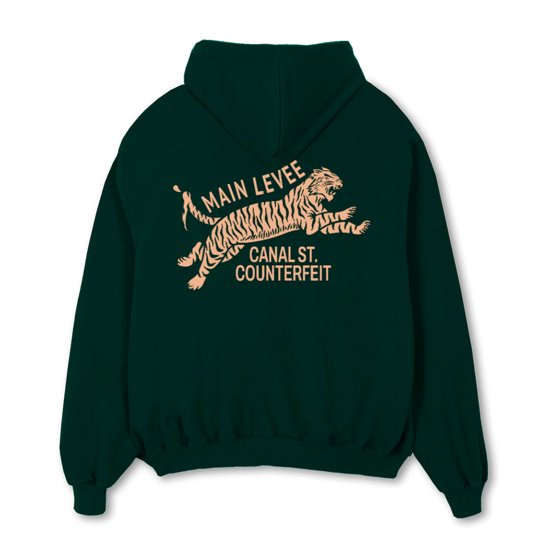 WG_CANALSTCHOOD Wild Green Oversized Zipped Hoodie - Image 2