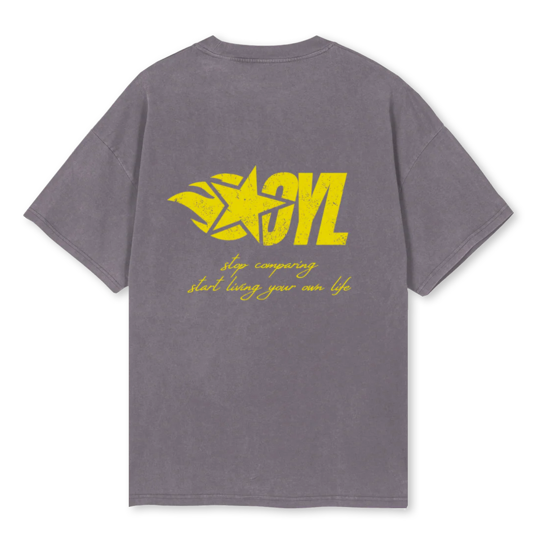 SCSLYOL Pigment Grey Oversized Tee. - Image 2
