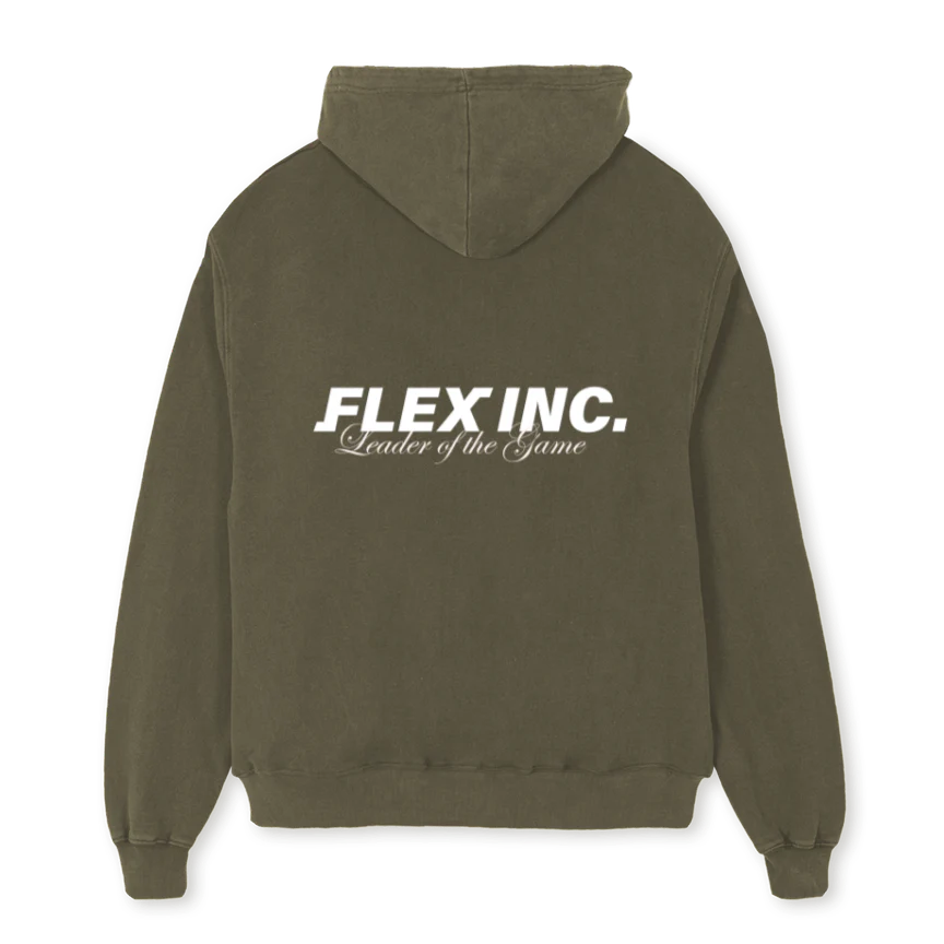 LOTGBASIC Vintage Olive Oversized Hoodie. - Image 2