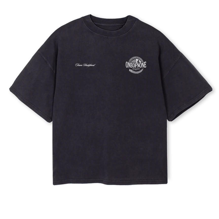 SEALONEOFNONE_2 Vintage Black Oversized Boxy Tee.