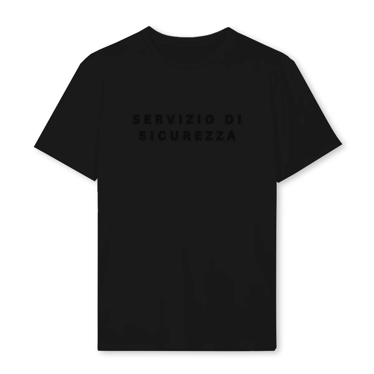 SECFRONTBACKBLACK Black Regular Tee.
