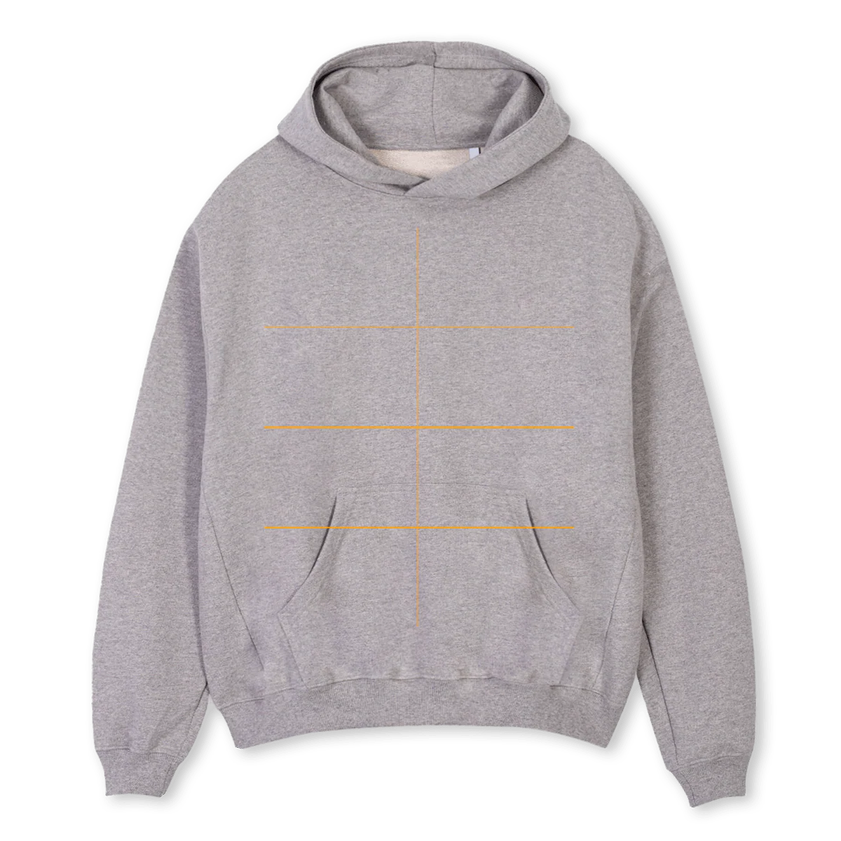 SECONDSAMPLEOA Grey Marl Oversized Hoodie.