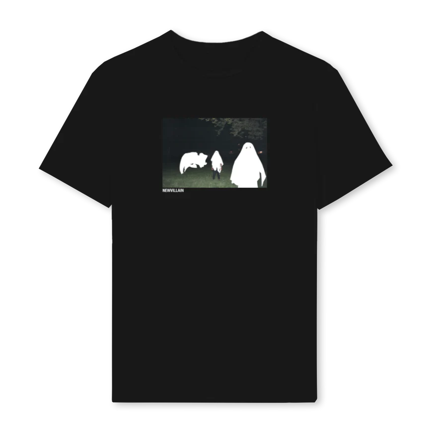 SEEGHOSTS Black Regular Tee.