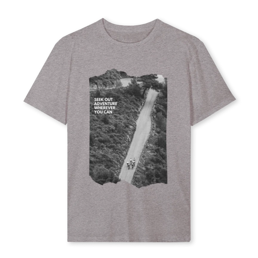 SEEKADVENTUREPRINT Grey Marl Regular Tee.