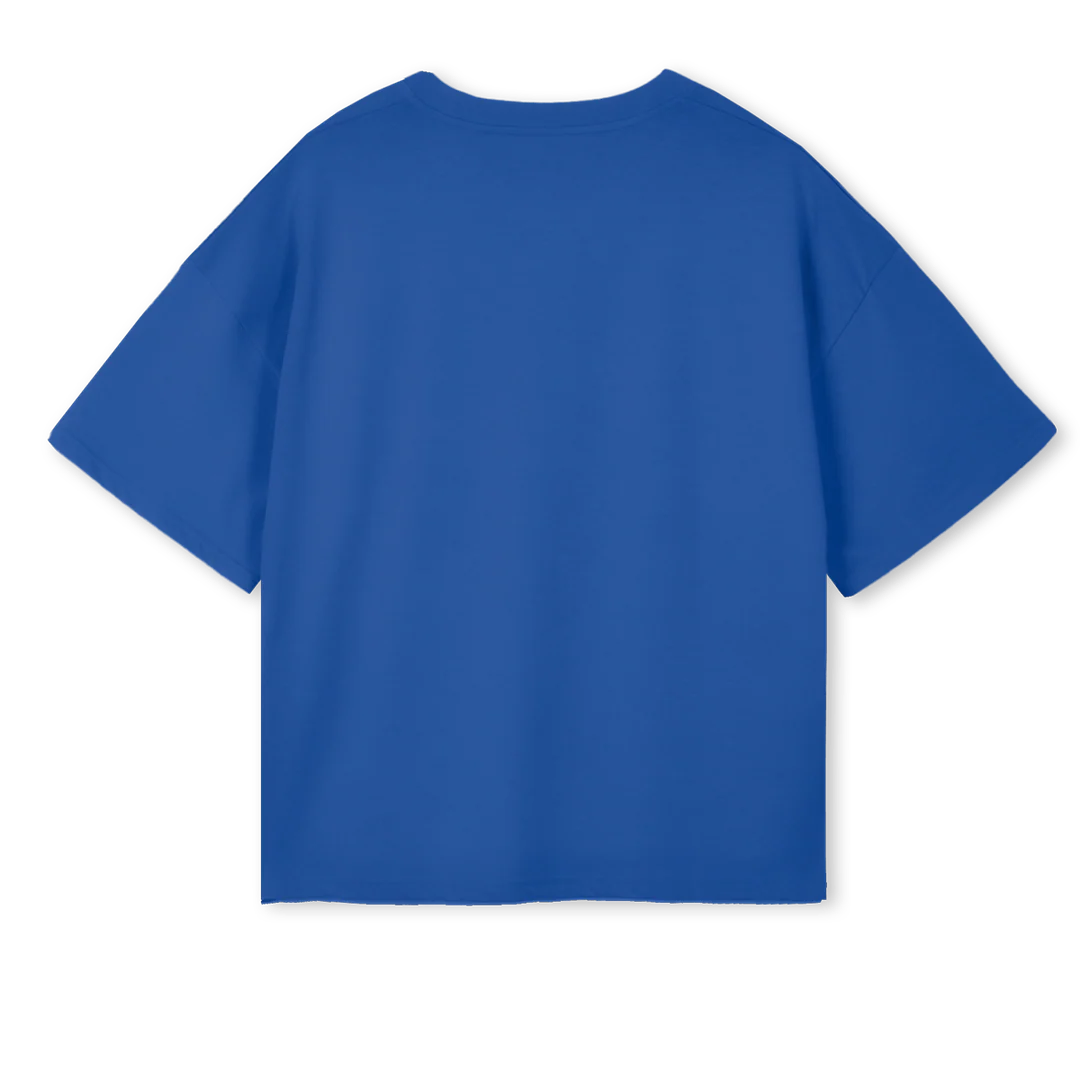 SEGUNDOD Cobalt Blue Oversized Boxy Tee. - Image 2
