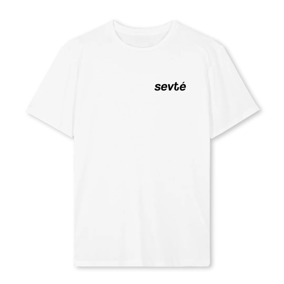 SEVTÉ White Regular Tee.