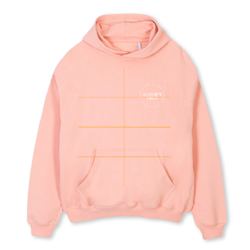 SGCPEACHHOOD Pink Clay Oversized Hoodie.