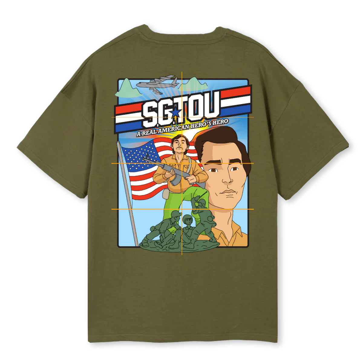 SGTOU Kaki Oversized Tee. - Image 2