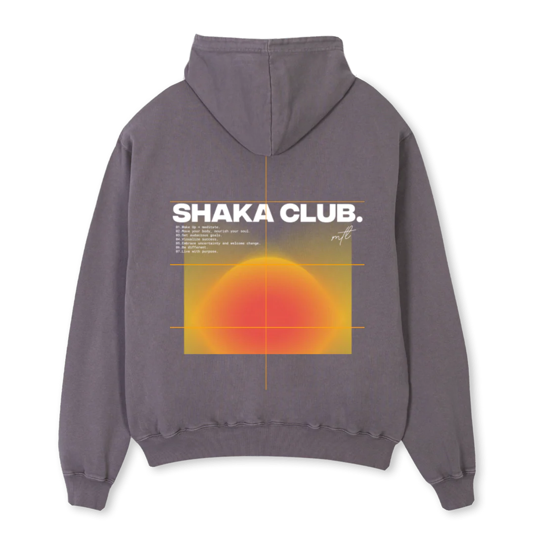SHAKACLUB Pigment Grey Oversized Hoodie. - Image 2