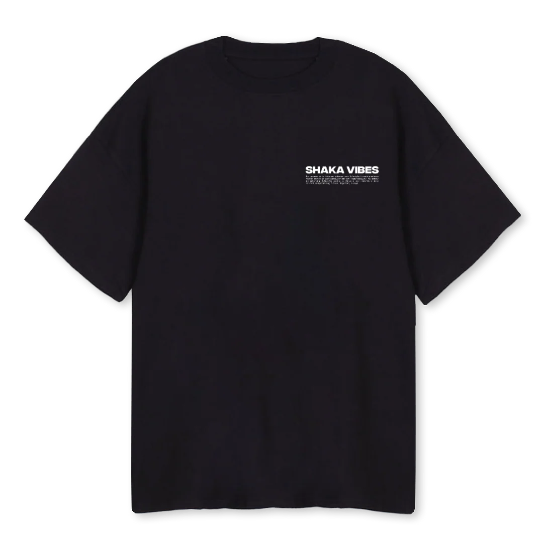 SHAKACLUBSHIRT Black Oversized Tee.