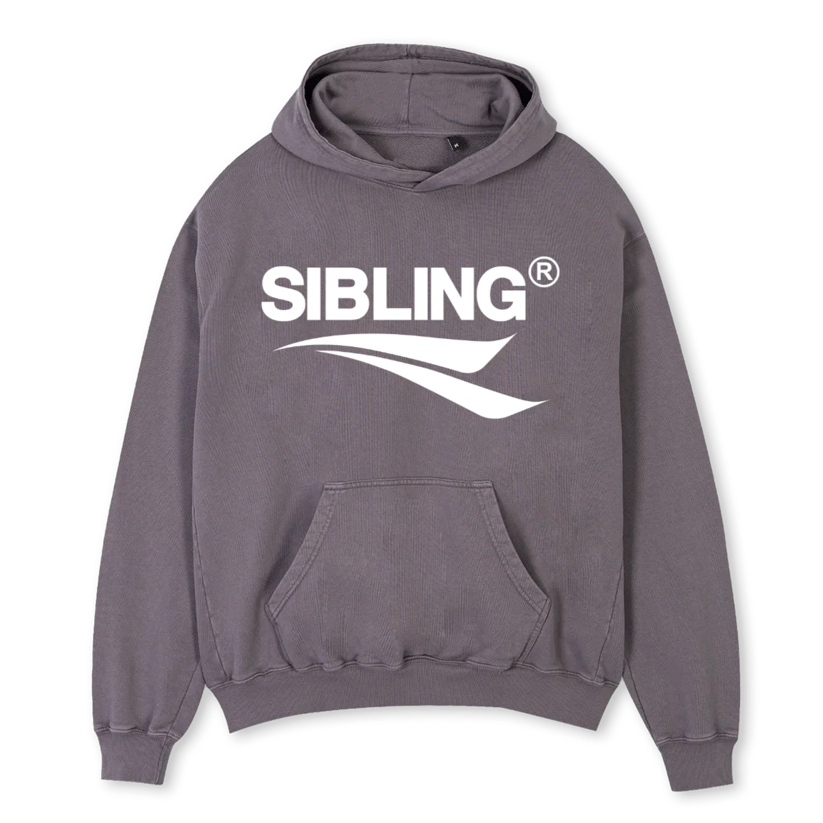 SHARED Pigment Grey Oversized Hoodie.