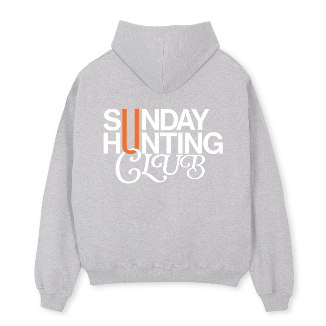 SHC EFS GRAU Light Grey Marl Oversized Hoodie. - Image 2