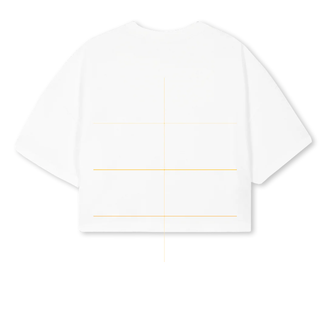 SHESAPIENSCW White Cropped Oversized Tee. - Image 2