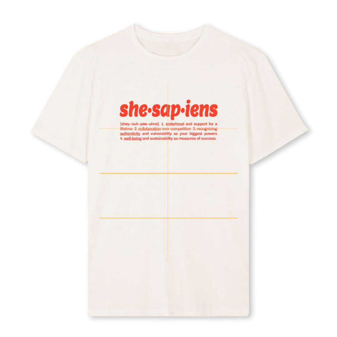 SHESAPIENSRV Vintage White Regular Tee.
