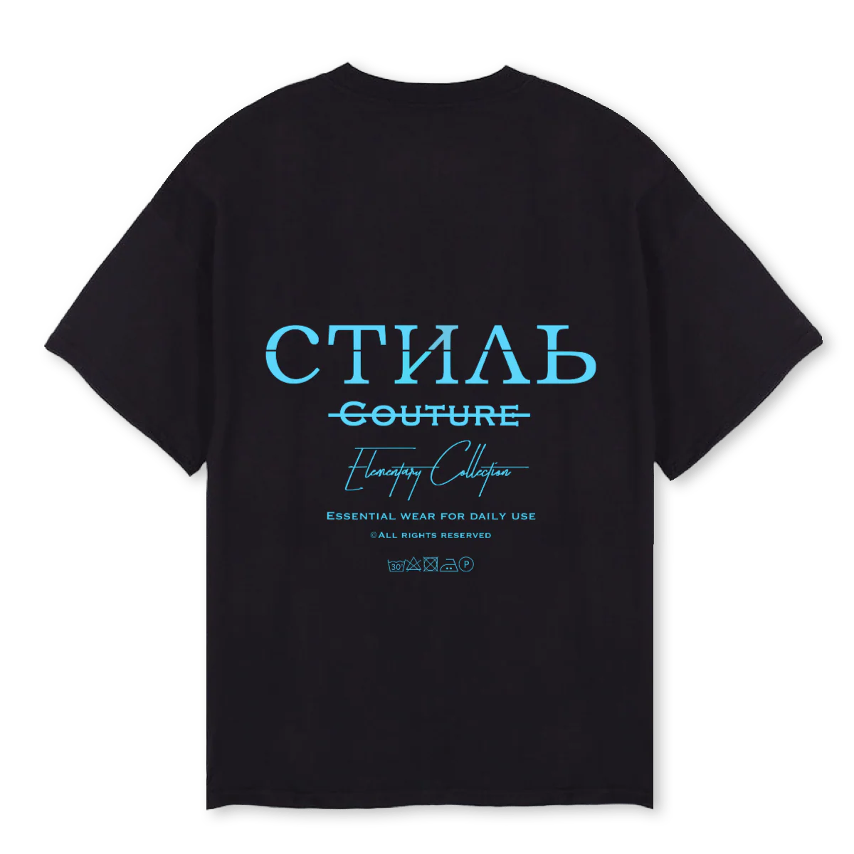 SHIRT BBLUE Black Oversized Tee. - Image 2